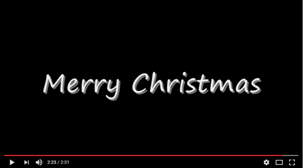 Screen capture - YouTube 'Christmas for Cowboys'