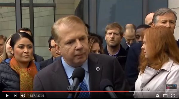 Seattle Mayor Ed Murray said he will fight President Donald Trump's "sanctuary city" directive. (YouTube, Channel 90)